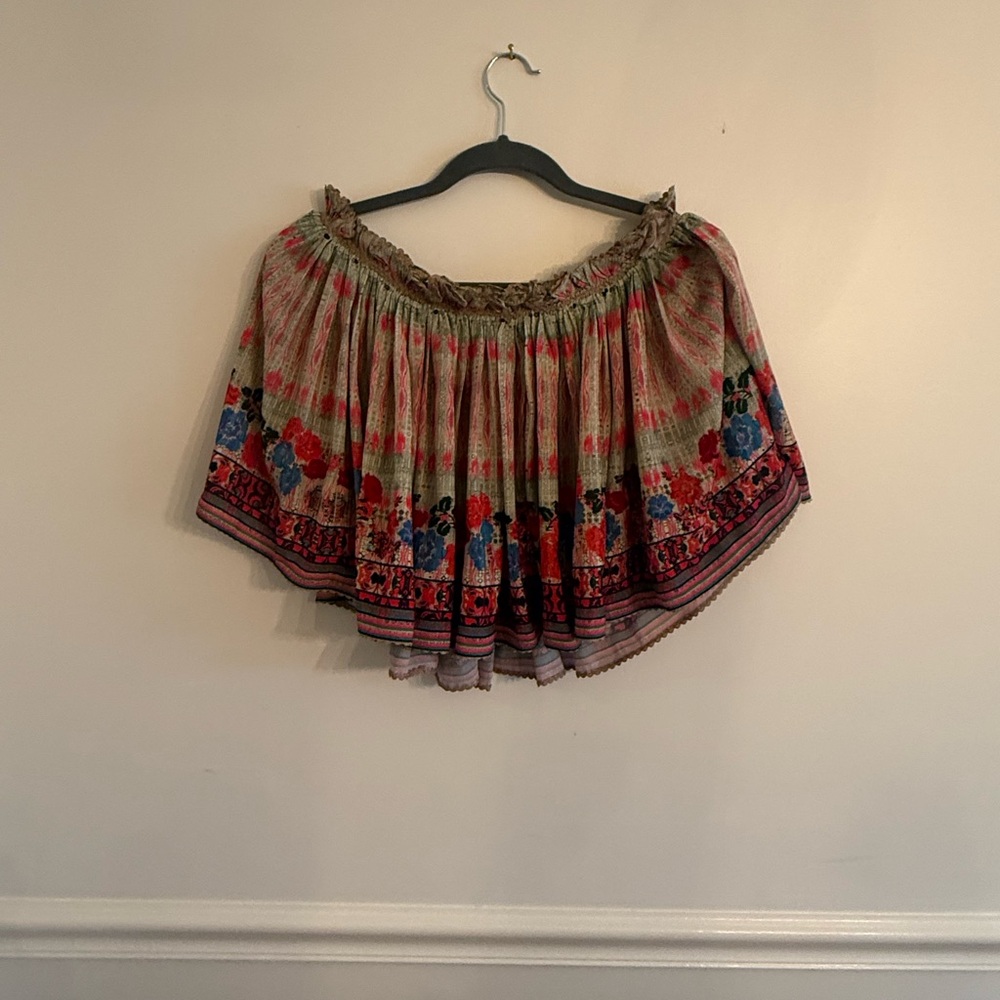 Anthropologie Pink Bubble Mini Blouse